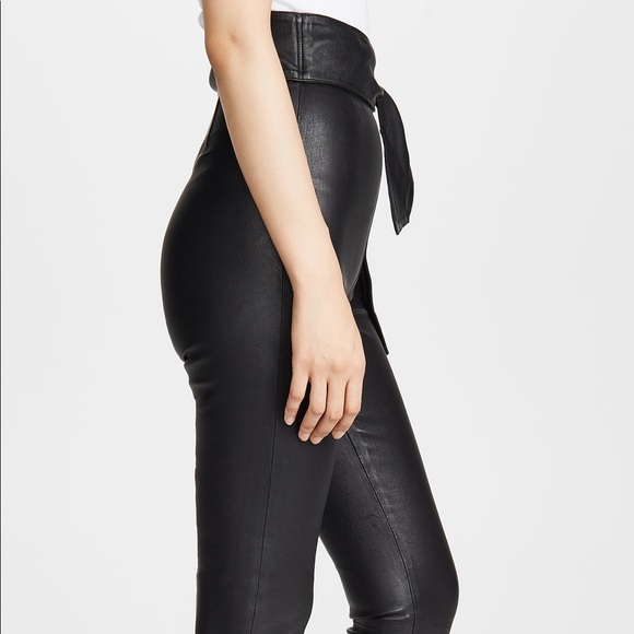 J BRAND ELSA HOSK FRIDAY LEATHER LEGGING SZ 24